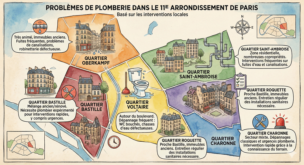 Problemes de ploomberie dans paris 11