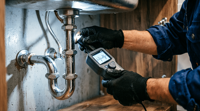 alt="d'eau Les Lilas - Diagnostic électronique sous évier"