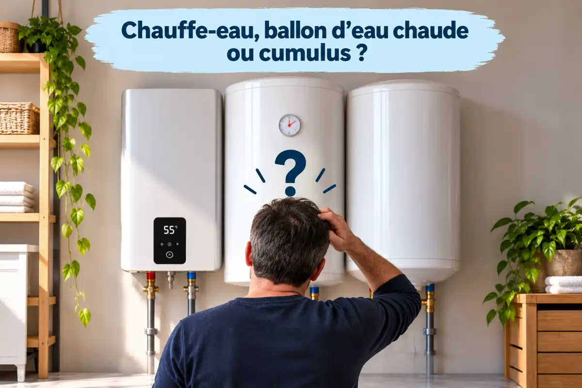 Chauffe-eau, ballon d'eau chaude ou cumulus à Paris : quelle différence ?